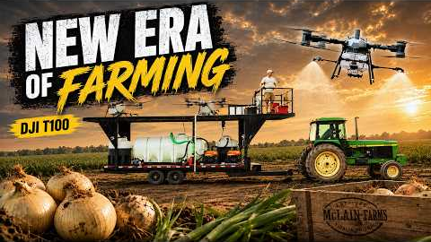 Vidalia Onion Farmer Using Spray Drone Technology