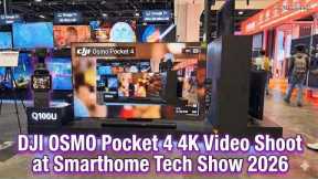 [4K HDR] DJI pocket 4 video with zoom - Smart Home Tech Show 2026 at Suntec walkthrough