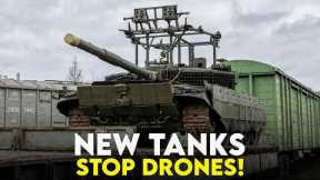 Russia Unveils New Batch of Tanks With Advanced Anti-Drone Protection!